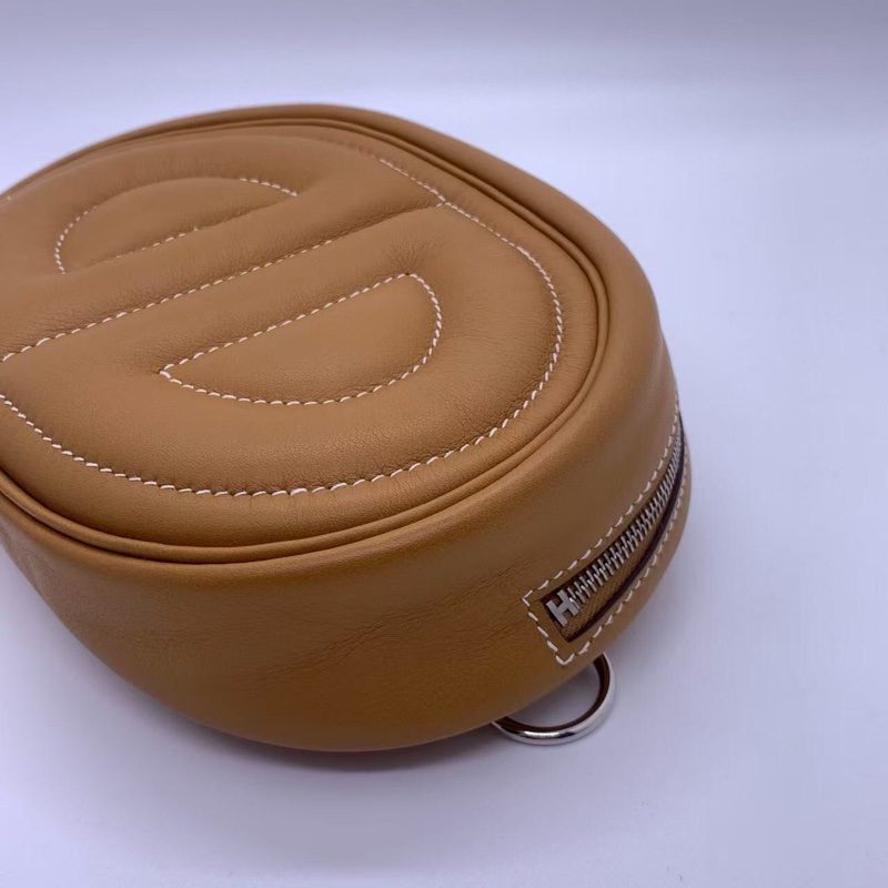 愛馬仕Hermes in the loop猪鼻子腰包芝麻色Y刻-5