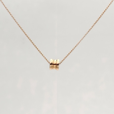 BVLGARI B.ZERO1小蠻腰項鏈18K玫瑰金