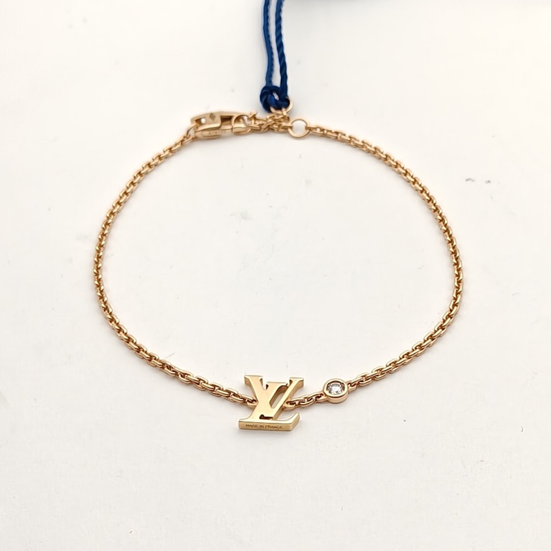 LOUIS VUITTON 18K玫瑰金鑽石IDYLLEBLOSSOM單鑽手鏈-1