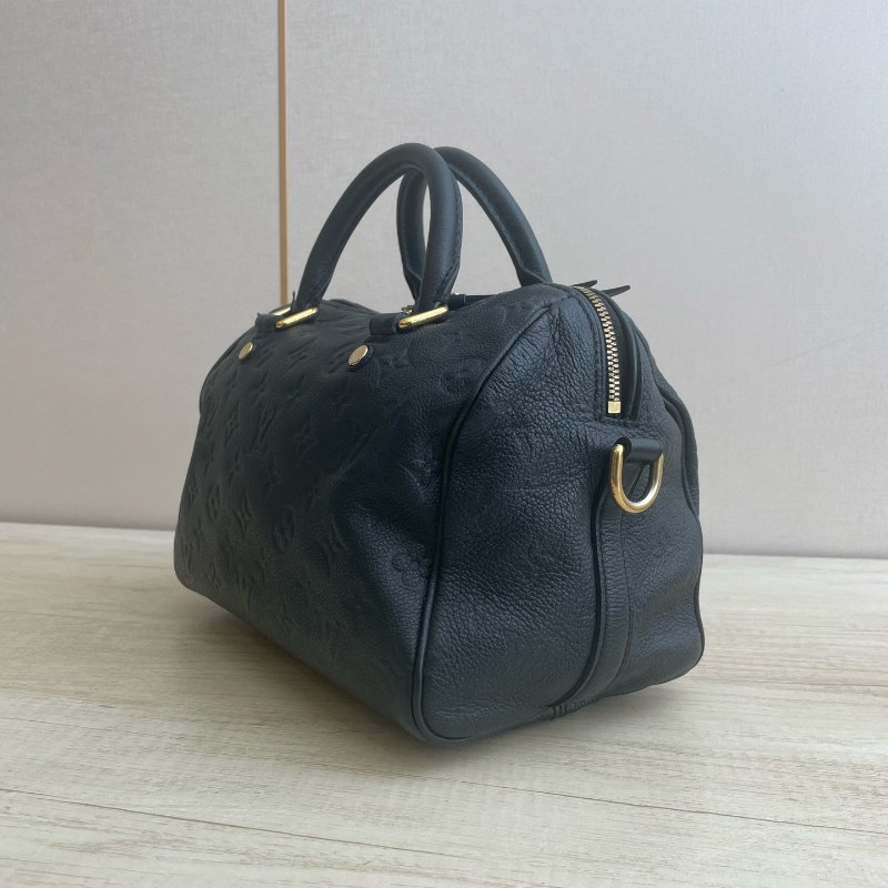 路易威登/Louis Vuitton 全皮藍色壓紋 Speedy25-2