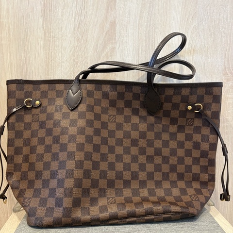 LV 棋盤格neverfull mm