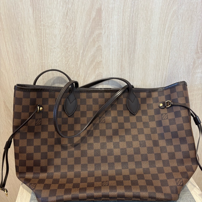 LV 棋盤格neverfull mm-1