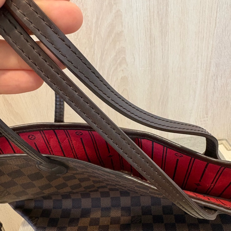 LV 棋盤格neverfull mm-2