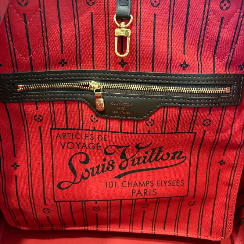 LV 棋盤格neverfull mm-4