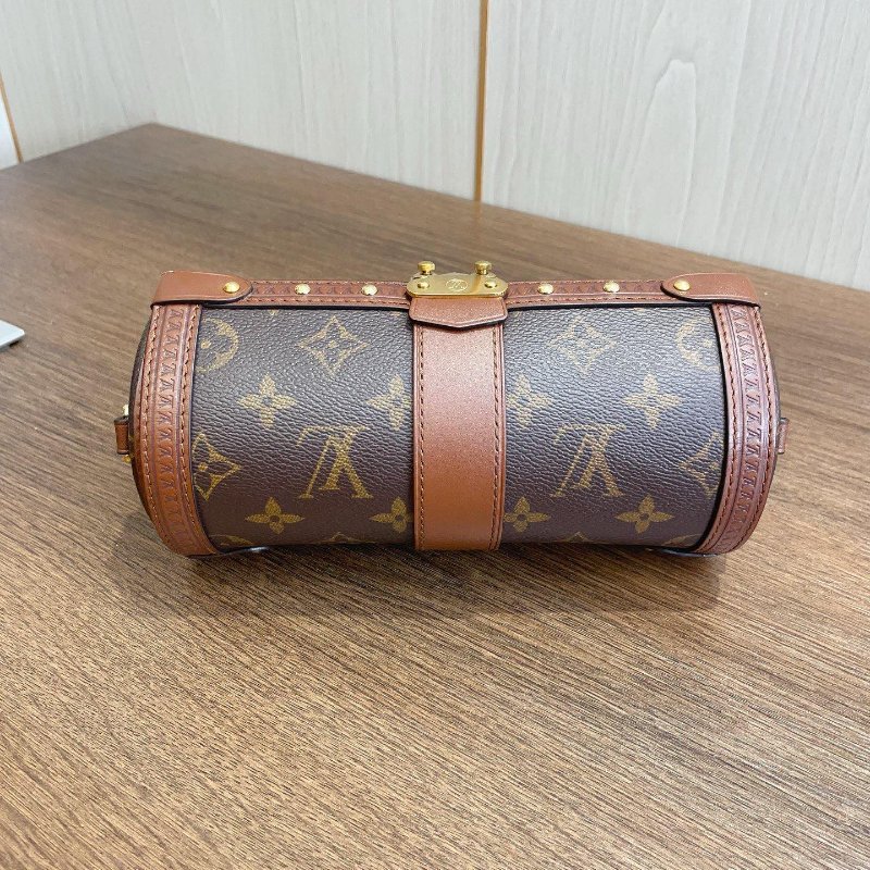 芯片款 路易威登/Louis Vuitton 老花紅皮 巴比龍20 鏈條包-5