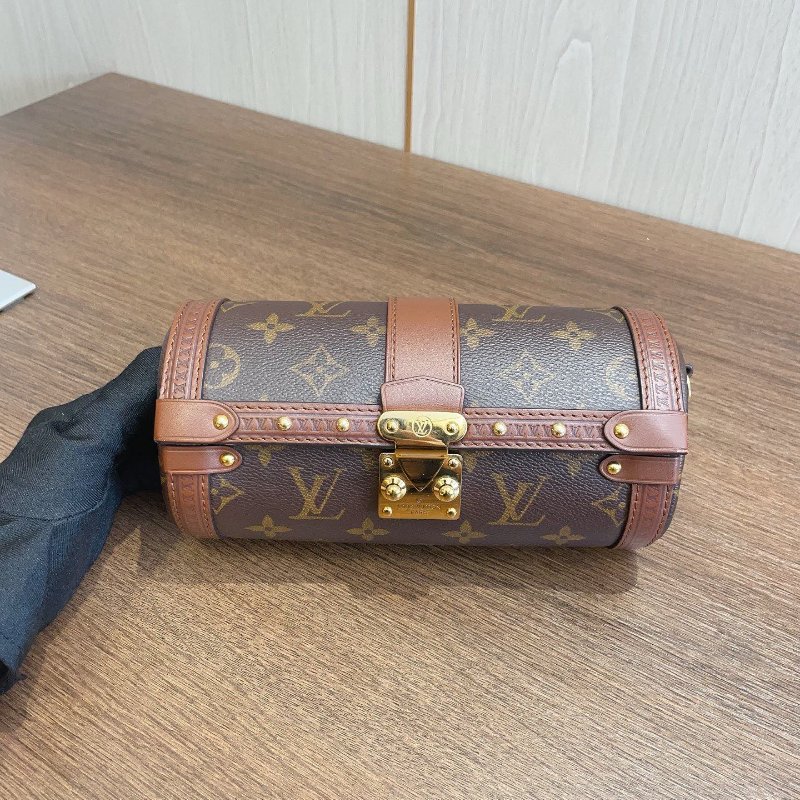 芯片款 路易威登/Louis Vuitton 老花紅皮 巴比龍20 鏈條包-6