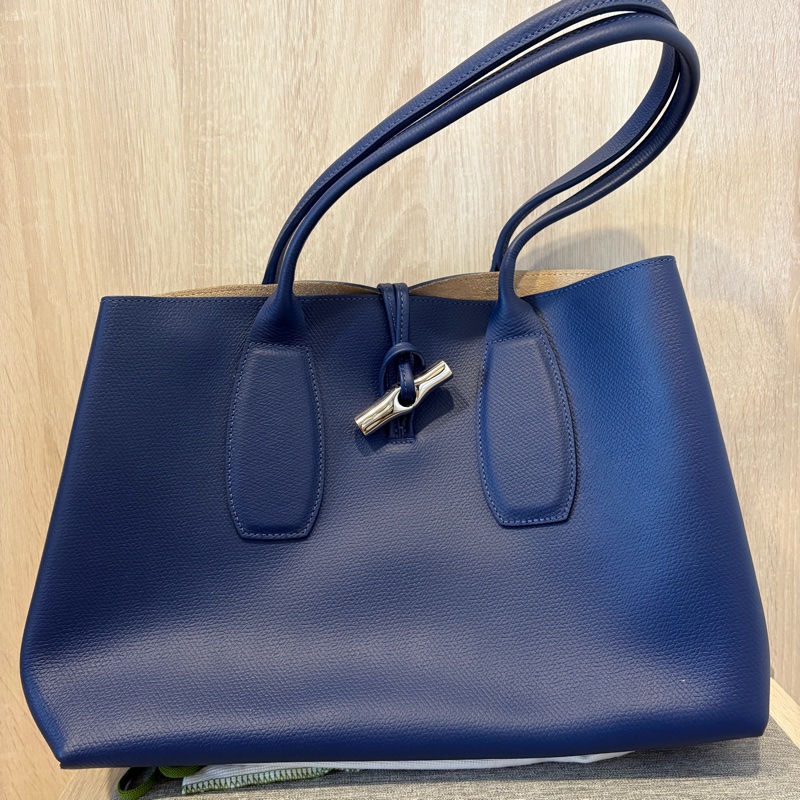 Longchamp 真皮托特包-0