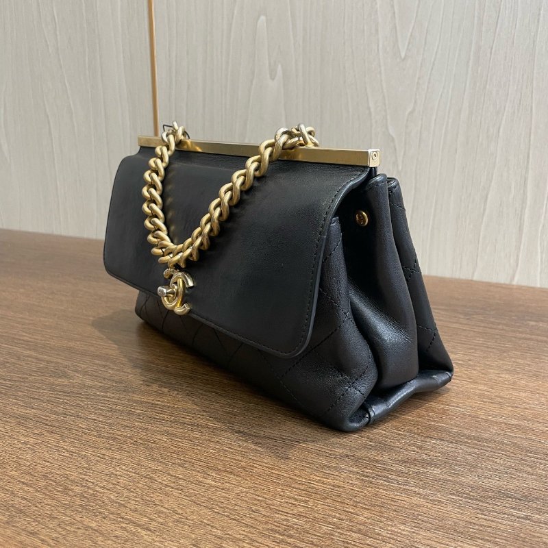 香奈兒/Chanel 黑金雙子星郵差包-3