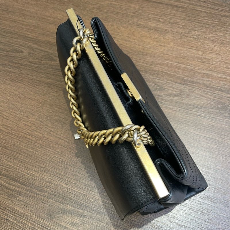 香奈兒/Chanel 黑金雙子星郵差包-4