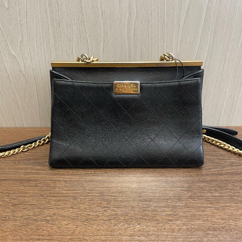 香奈兒/Chanel 黑金雙子星郵差包-7