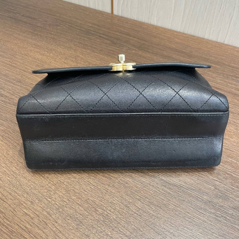 香奈兒/Chanel 黑金雙子星郵差包-8