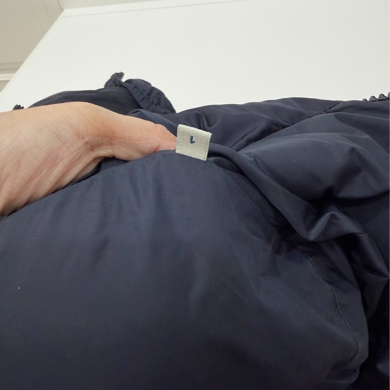 MONCHER NESEA GIUBBOTTO 深藍 藏青 荷葉邊 羽絨 羽絨外套 防風外套 夾克 外套-11