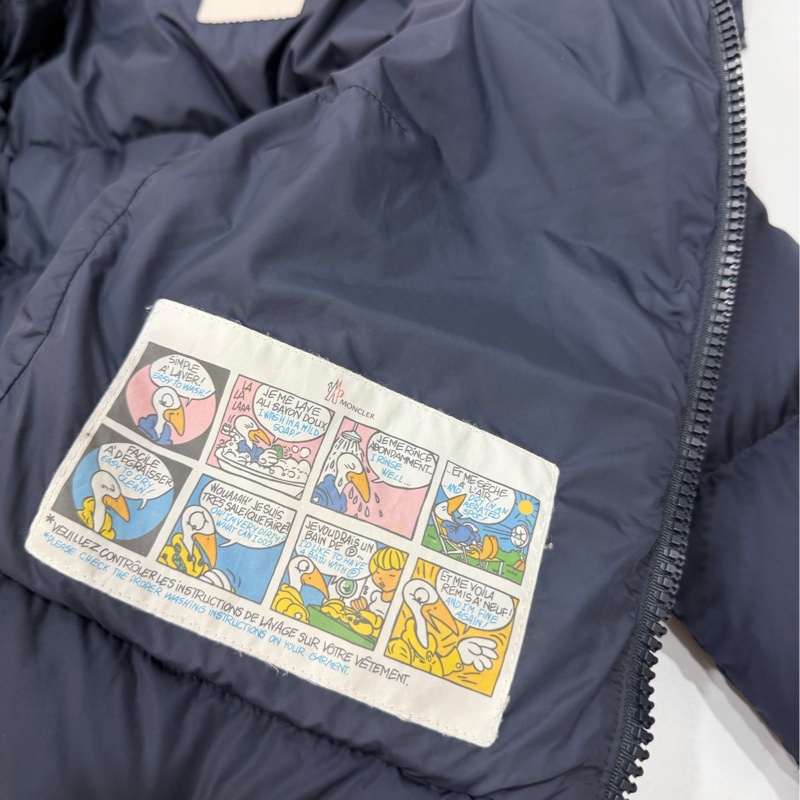 MONCHER NESEA GIUBBOTTO 深藍 藏青 荷葉邊 羽絨 羽絨外套 防風外套 夾克 外套-13