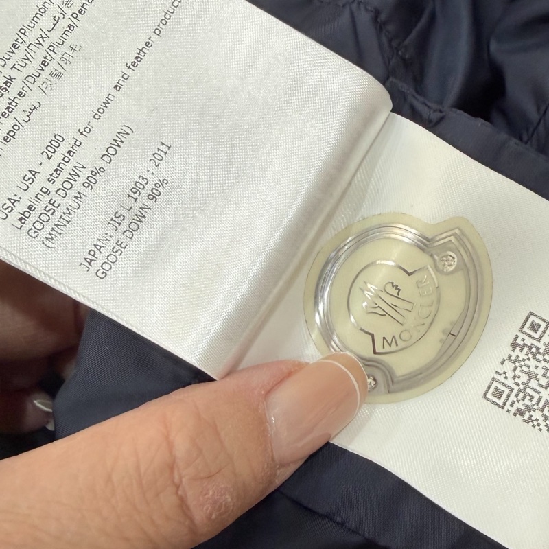 MONCHER NESEA GIUBBOTTO 深藍 藏青 荷葉邊 羽絨 羽絨外套 防風外套 夾克 外套-14