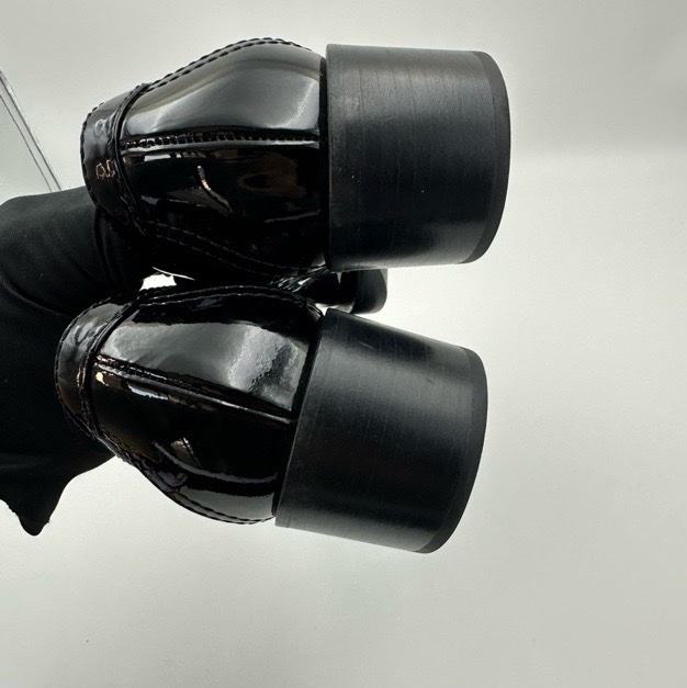 CHANEL 香奈兒 愛心雙Clogo 徽標簡約圓頭 休閒單鞋 女款 黑色 尺碼：36.5碼 附件：無-6