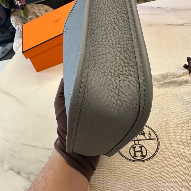Hermes mini Evelyne 灰銀-2