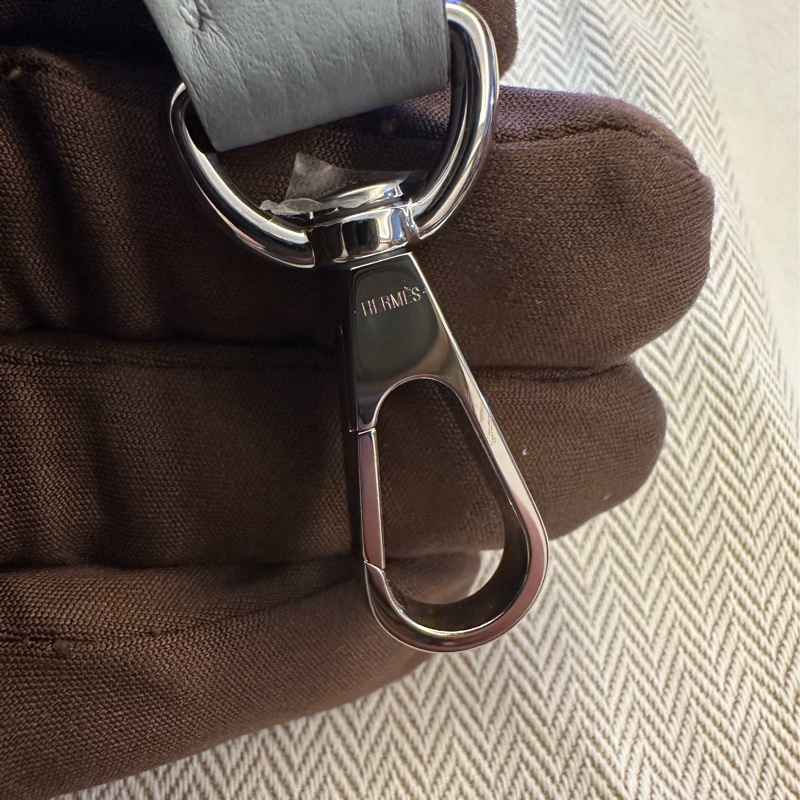 Hermes mini Evelyne 灰銀-7