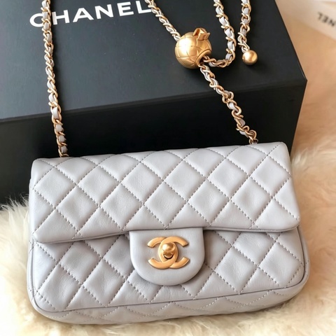 CHANEL香奈兒金球CF20大mini芯片款🪻絕版香芋紫