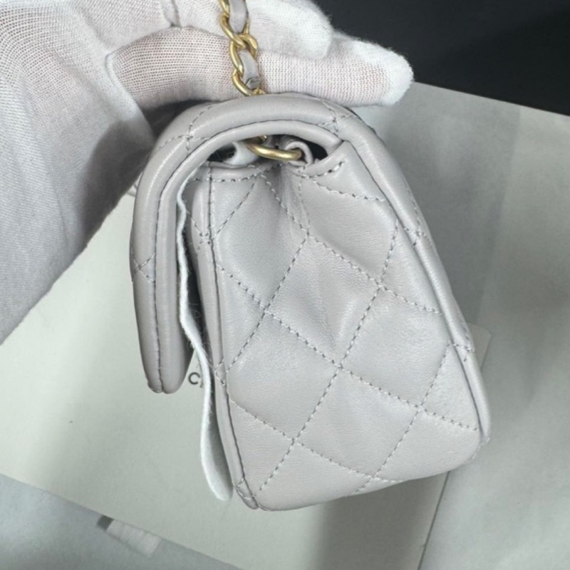 CHANEL香奈儿金球方胖子CF20全新全配大mini芯片款🪻绝版香芋紫-15