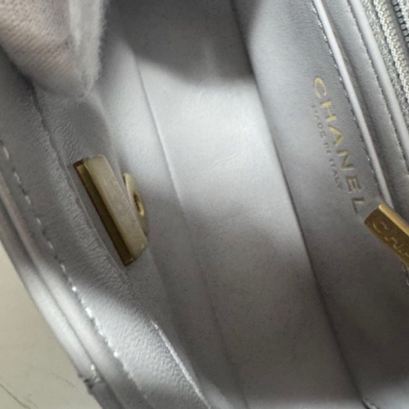 CHANEL香奈儿金球方胖子CF20全新全配大mini芯片款🪻绝版香芋紫-16