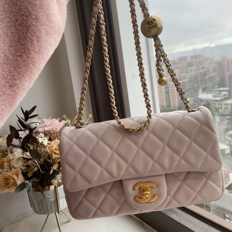 CHANEL香奈儿金球方胖子CF20全新全配大mini芯片款🪻绝版香芋紫-22