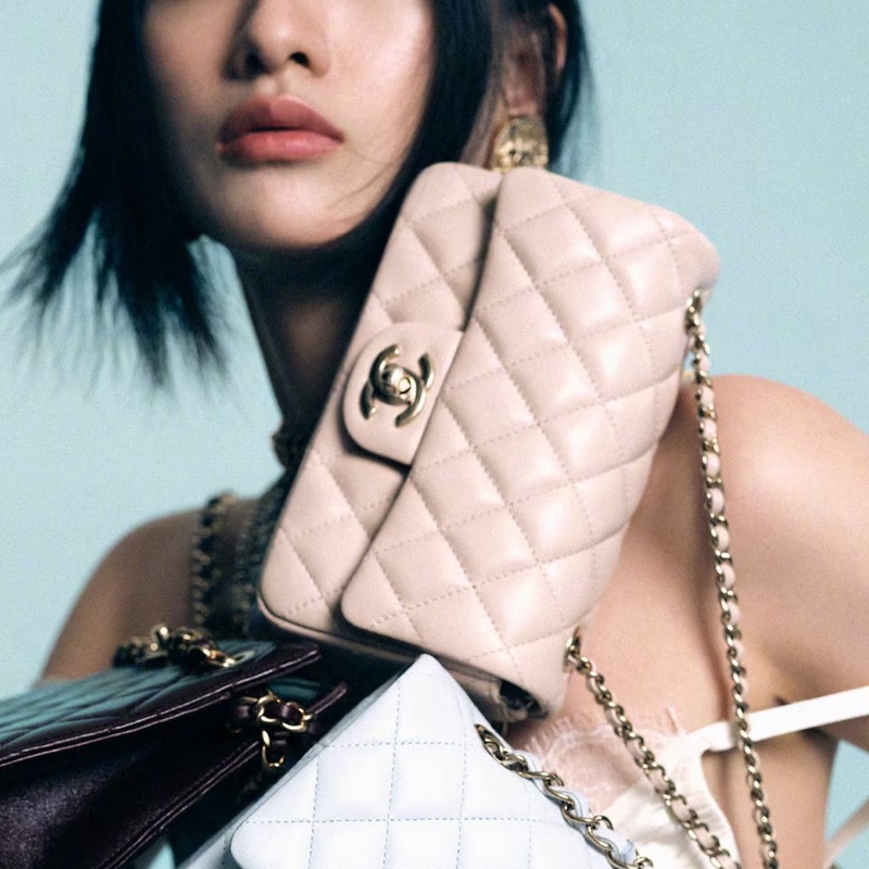 CHANEL香奈儿金球方胖子CF20全新全配大mini芯片款🪻绝版香芋紫-23