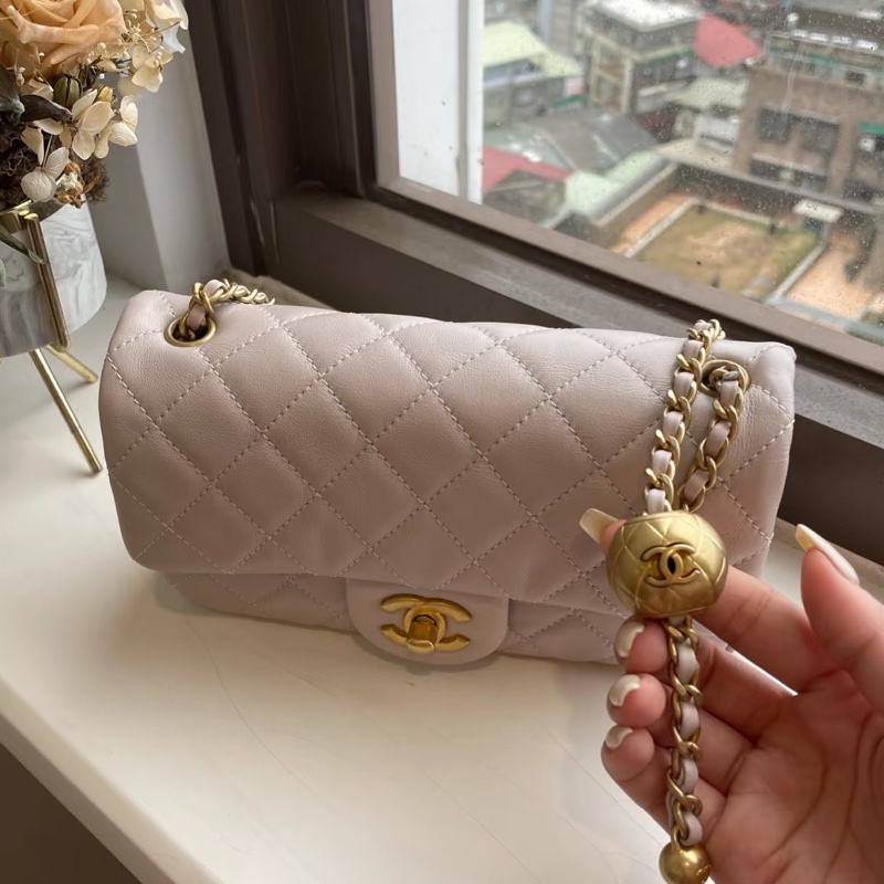 CHANEL香奈儿金球方胖子CF20全新全配大mini芯片款🪻绝版香芋紫-26