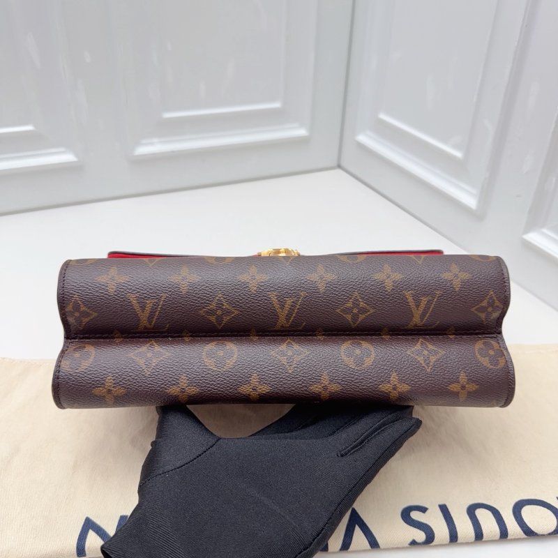 近新品 路易威登/Louis Vuitton Victoire 老花金珠鏈條包-8