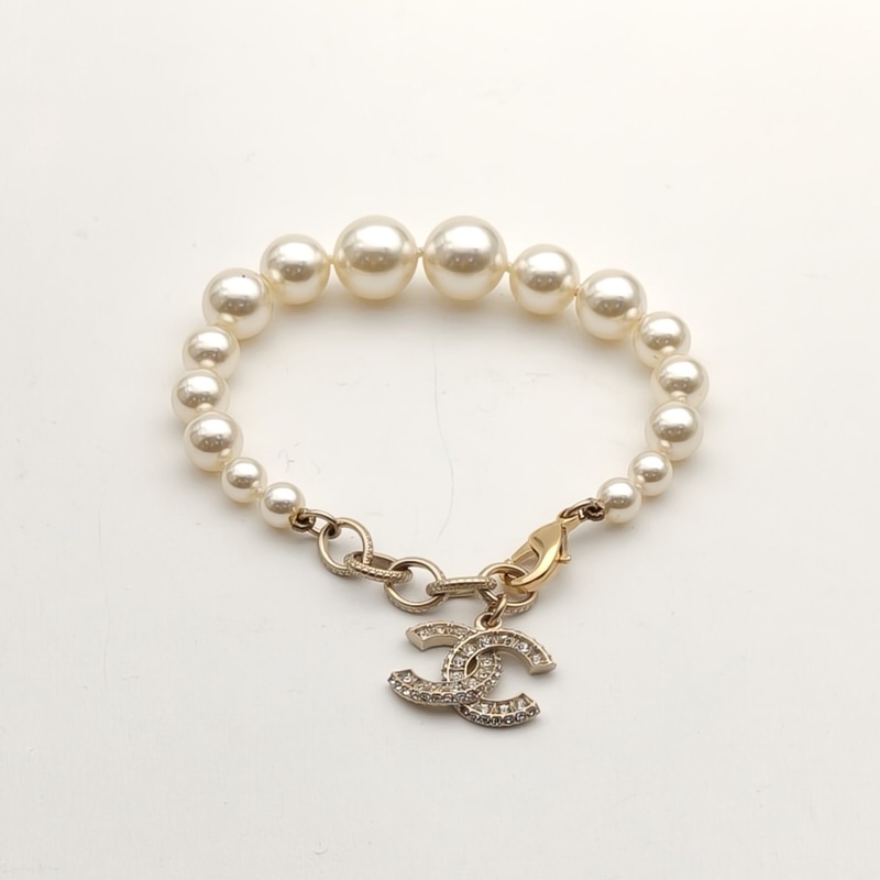 CHANEL 合金23V100周年珍珠手鏈-1