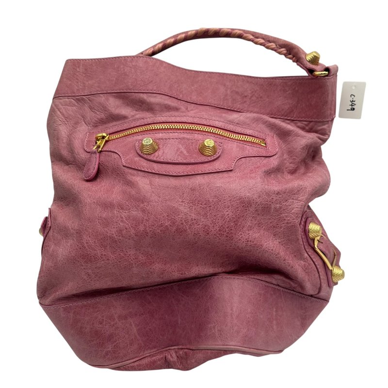 【美收精品】Balenciaga 巴黎世家粉色 機車包 C-349【隔月月中將轉賣至日本 上架期限30天】-0