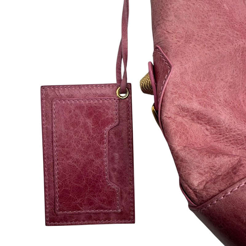 【美收精品】Balenciaga 巴黎世家粉色 機車包 C-349【隔月月中將轉賣至日本 上架期限30天】-6