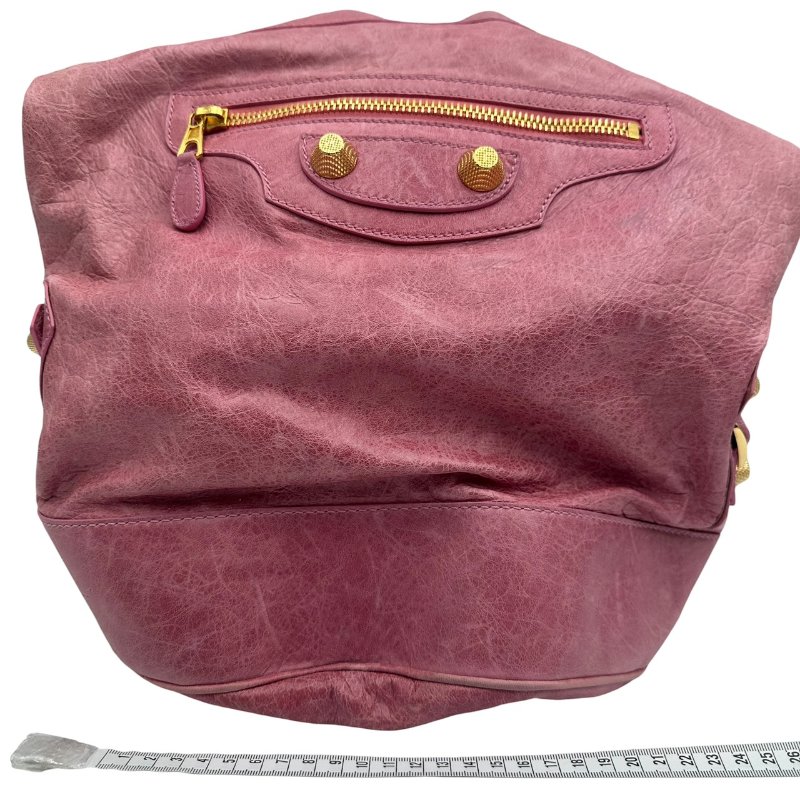 【美收精品】Balenciaga 巴黎世家粉色 機車包 C-349【隔月月中將轉賣至日本 上架期限30天】-9