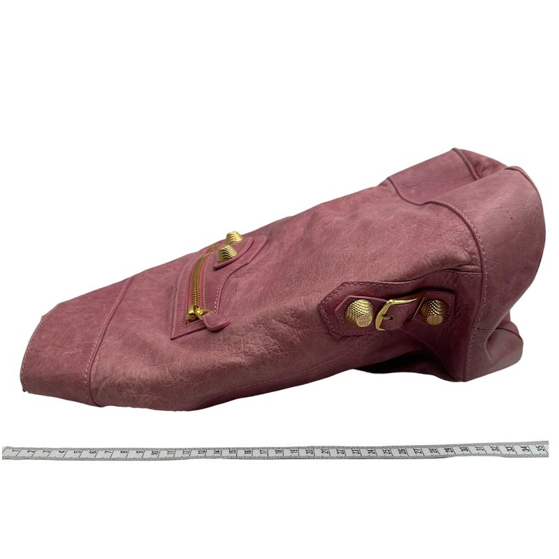 【美收精品】Balenciaga 巴黎世家粉色 機車包 C-349【隔月月中將轉賣至日本 上架期限30天】-11