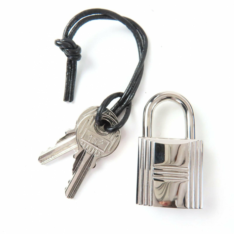 愛馬仕 Herline MM 帆布手提包，配銀色五金、鑰匙和掛鎖、Sellier 搭扣，灰色，法國製造，女士款。-7