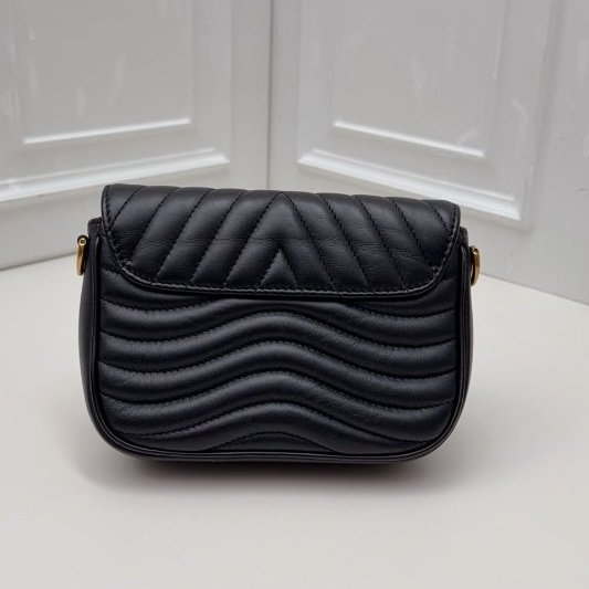 芯片款 路易威登/Louis Vuitton New Wave黑金牛皮肩背包-1