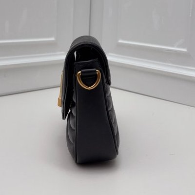 芯片款 路易威登/Louis Vuitton New Wave黑金牛皮肩背包-2