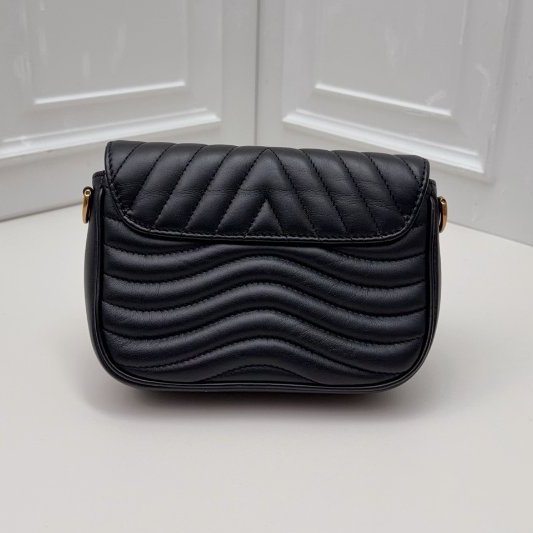 芯片款 路易威登/Louis Vuitton New Wave黑金牛皮肩背包-6