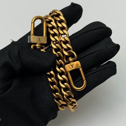 芯片款 路易威登/Louis Vuitton New Wave黑金牛皮肩背包-9