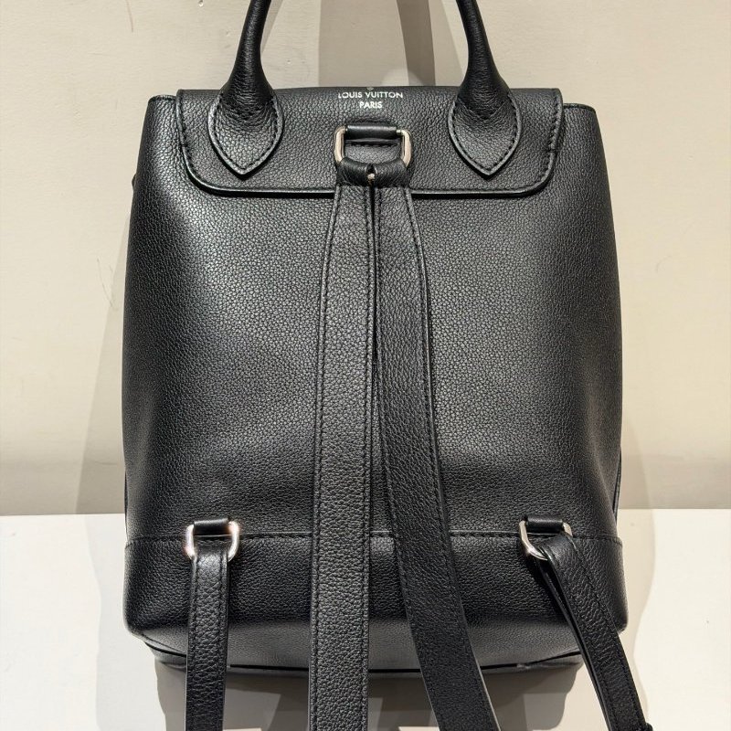 路易威登/Louis Vuitton Lock Me黑銀雙肩包-6