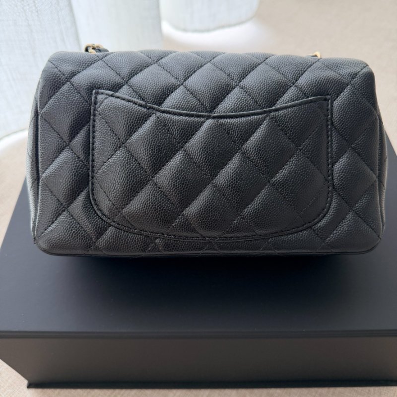 Chanel CF20 minicoco20 「現貨」絕版荔枝魚子醬牛皮配金釦！20公分超人氣經典款 最耐用有質感的皮革 9新 配件：紙盒、塵套-9