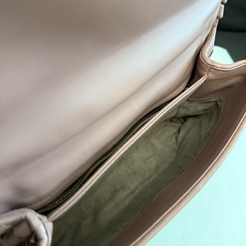 bv葆蝶家粉色奧林匹亞編織單肩斜挎包 尺寸：24*17*9cm-6