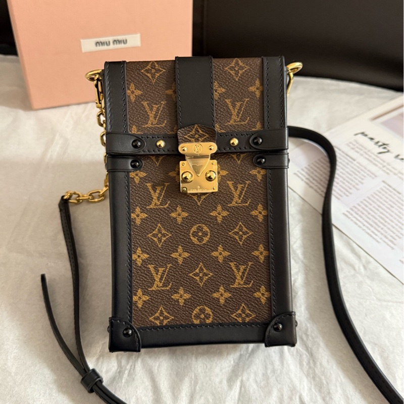 Louis Vuitton路易威登  老花盒子手機包  男女同款 尺寸：17*3*11 配件塵袋-0