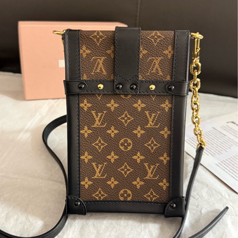 Louis Vuitton路易威登  老花盒子手機包  男女同款 尺寸：17*3*11 配件塵袋-3