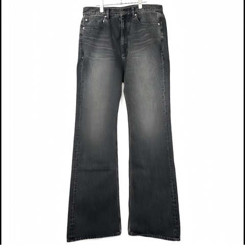 BALENCIAGA 2023 GARDE-ROBE BOOTCUT DENIM 灰色水洗喇叭牛仔褲 32/M
