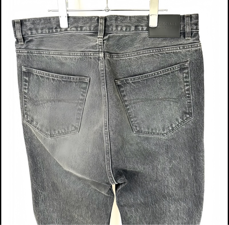 BALENCIAGA 2023 GARDE-ROBE BOOTCUT DENIM 灰色水洗喇叭牛仔褲 32/M-3