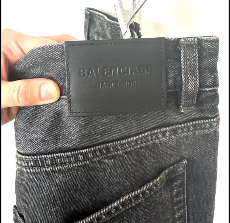 BALENCIAGA 2023 GARDE-ROBE BOOTCUT DENIM 灰色水洗喇叭牛仔褲 32/M-4