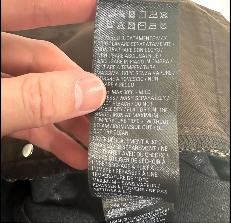BALENCIAGA 2023 GARDE-ROBE BOOTCUT DENIM 灰色水洗喇叭牛仔褲 32/M-16