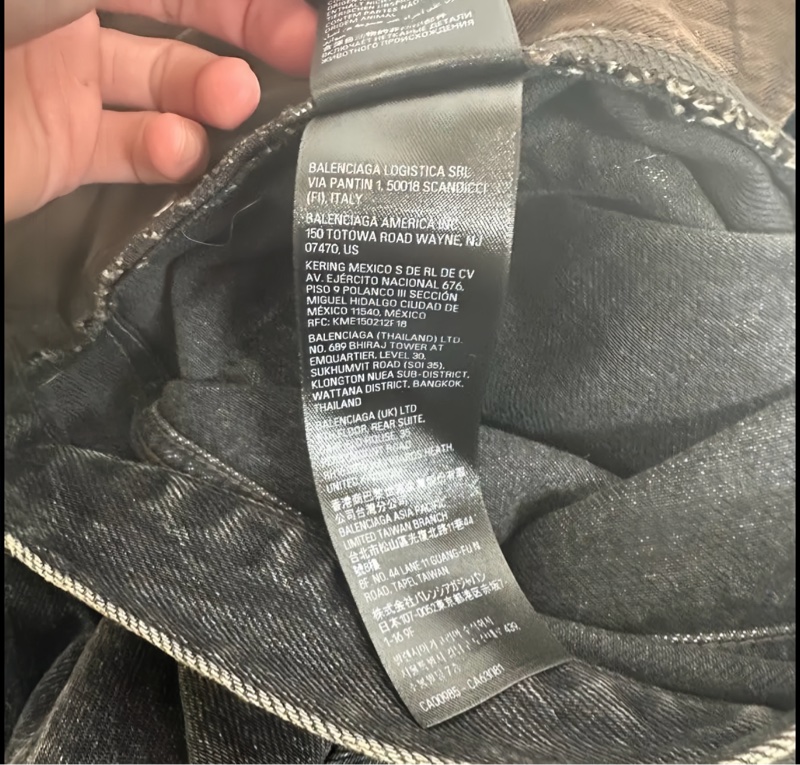 BALENCIAGA 2023 GARDE-ROBE BOOTCUT DENIM 灰色水洗喇叭牛仔褲 32/M-17