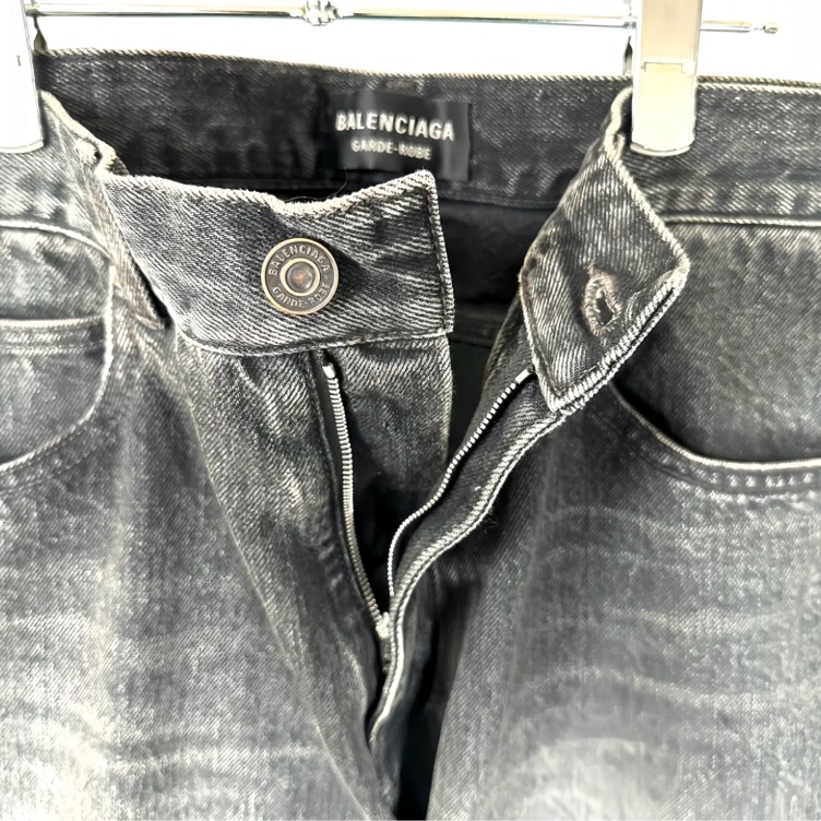 BALENCIAGA 2023 GARDE-ROBE BOOTCUT DENIM 灰色水洗喇叭牛仔褲 32/M-25