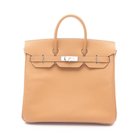 淺棕色 Epsom牛皮 Haut a Courroies HAC 32 手提包 □K刻 銀扣【HERMES 愛馬仕】